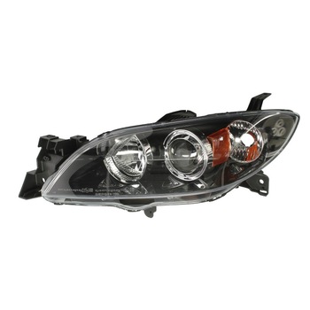 Far Mazda 3 hatchback 2003-2009 stanga negru,electric (fara motor electric) bec H7/HB3 Far Mazda 3 hatchback 2003-2009 stanga negru,electric (fara motor electric) bec H7/HB3