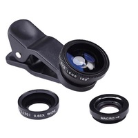 Set lentile profesionale MCT smartphone 3 in 1, Wide, Macro si Fish-eye pentru Smartphone-uri si Tablete