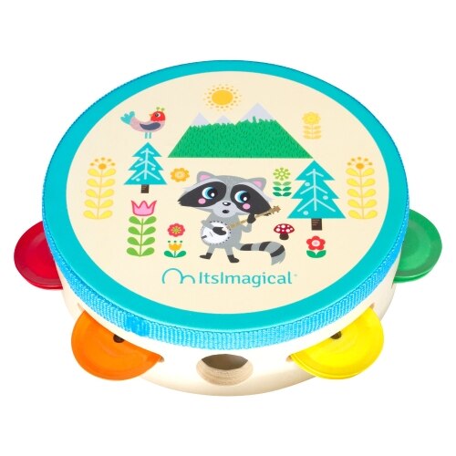 Tamburina Imaginarium Sami Tambourine din lemn cu desene amuzante