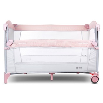 Patut pliabil sun baby 005 cu laterala culisanta pink Patut pliabil sun baby 005 cu laterala culisanta pink