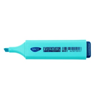 Set 10 Markere Evidentiatoare DACO, Varf de 2-5 mm, Turcoaz Set 10 Markere Evidentiatoare DACO, Varf de 2-5 mm, Turcoaz