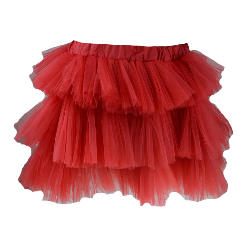 Fusta eleganta pentru fete NN RCR-1, Rosu, 116 cm