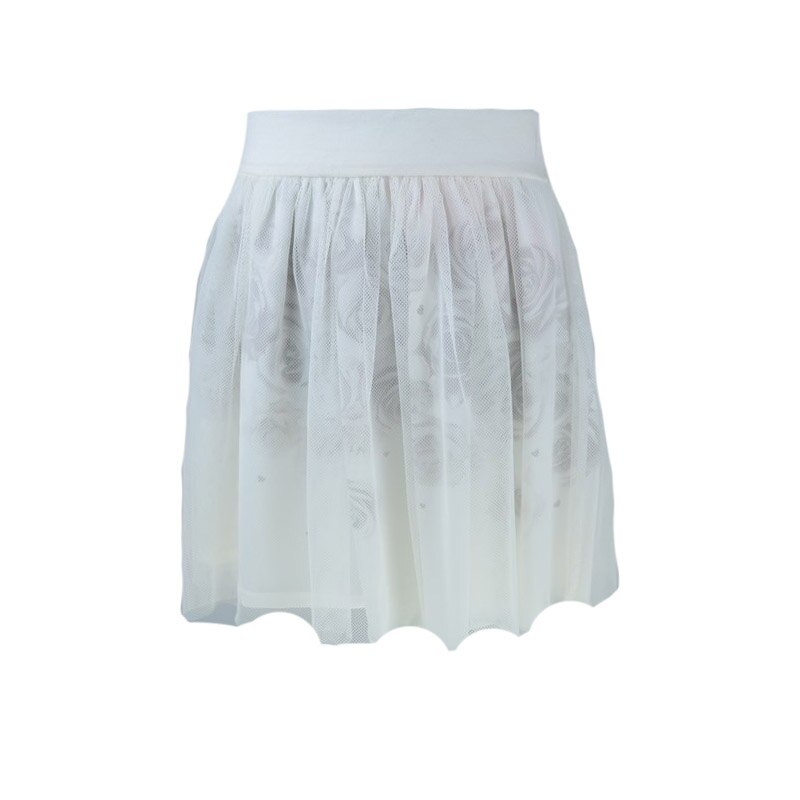 Fusta eleganta pentru fete Atut 6643A-122-cm, Alb 122 cm