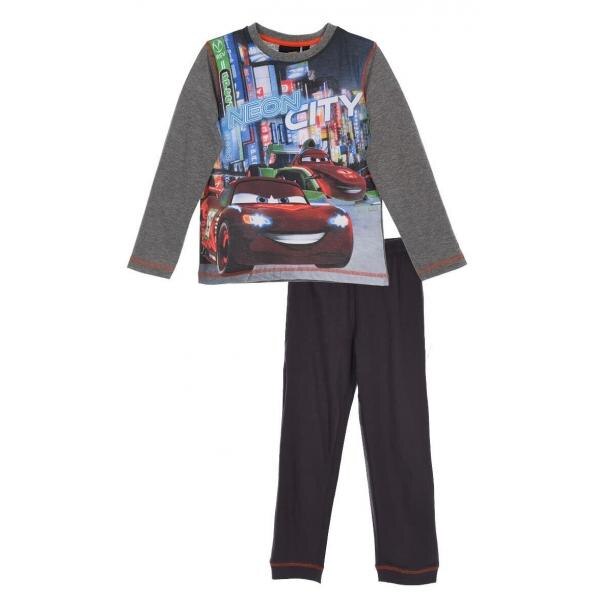 Pijama maneca lunga Cars 6011, Gri/Negru
