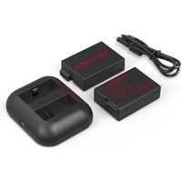 Set de 2 Acumulatori LP-E8 BC-LPE8 Baterii + Incarcator pentru DSLR Canon EOS 550D / 600D / 650D / 700D / Rebel T2i / T3i / T4i / T5i