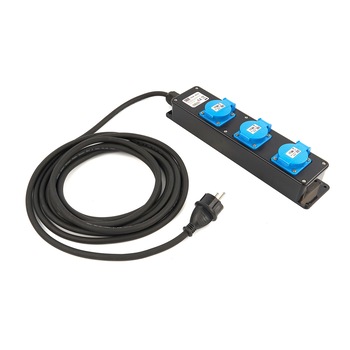 Prelungitor, HBM, 5m, ip44, 3x1.5mm, 3 intrari, 230V Prelungitor, HBM, 5m, ip44, 3x1.5mm, 3 intrari, 230V