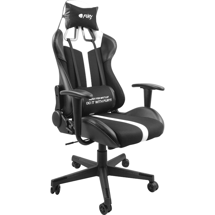 Fury Avenger XL gamer szék, fekete-fehér
