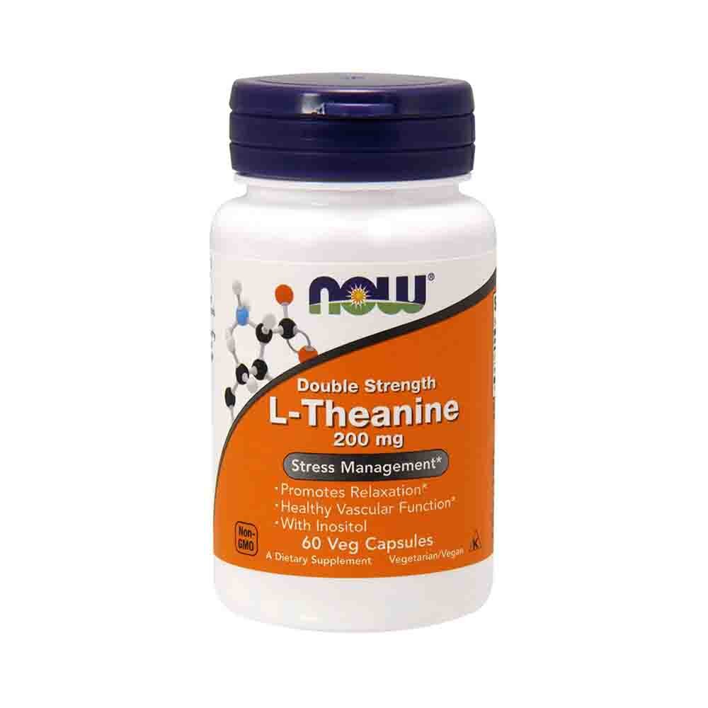 L-Theanine cu Inositol, 200mg, Now Foods, 60 capsule