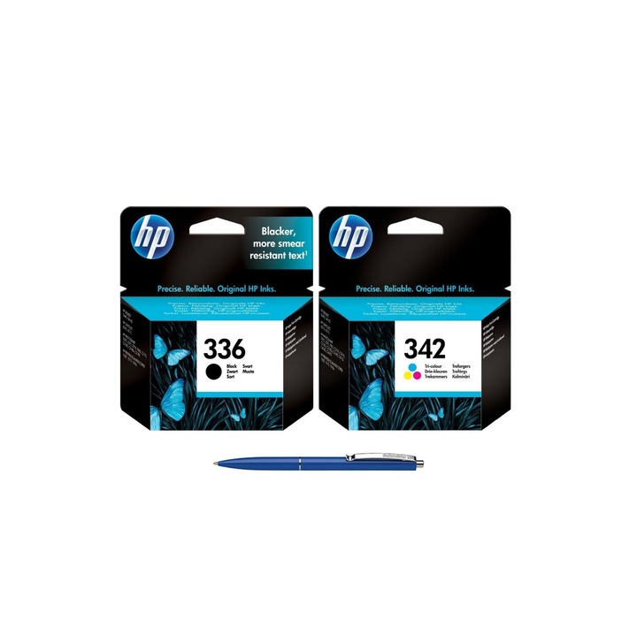 HP tintapatron csomag, 1 x C9362EE (336) fekete, 1 x C9361EE (342) + Pix Schneider toll