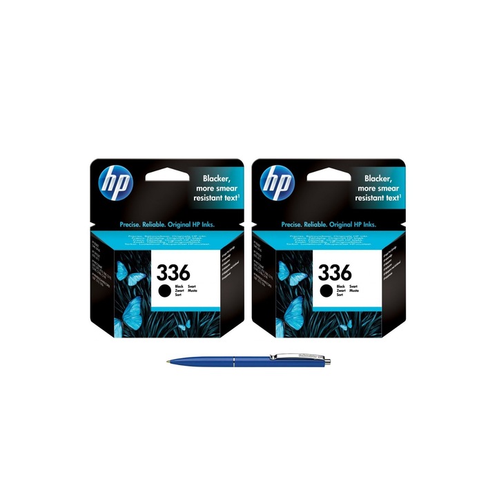 Pachet MAG4U Cartuse Cerneala Originale 2 bucati C9362EE (336) Black si Pix Schneider