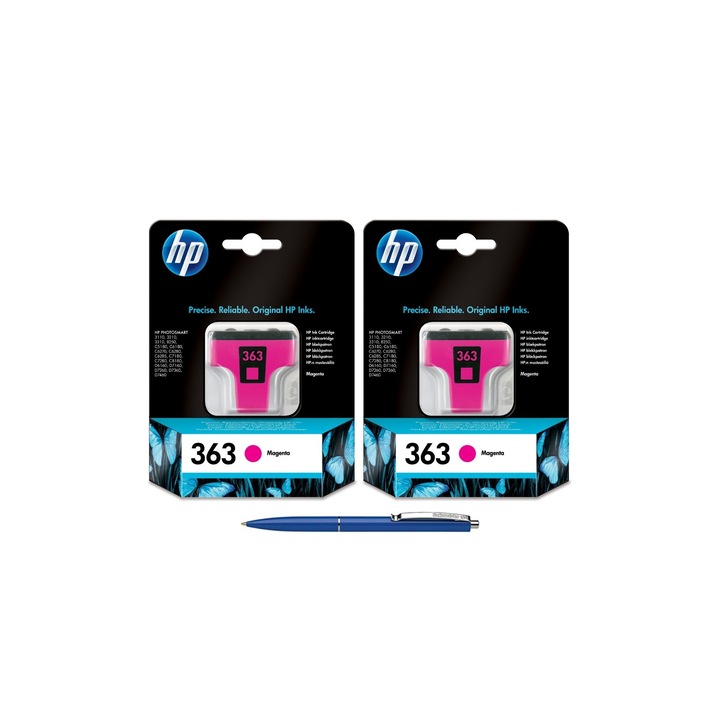 Pachet MAG4U Cartuse Cerneala Originale 2 bucati C8772EE (363) Magenta si Pix Schneider