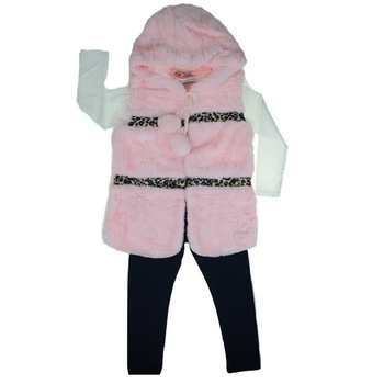 Compleu 3 piese pentru fete Happy House HH195M2, Multicolor Compleu 3 piese pentru fete Happy House HH195M2, Multicolor