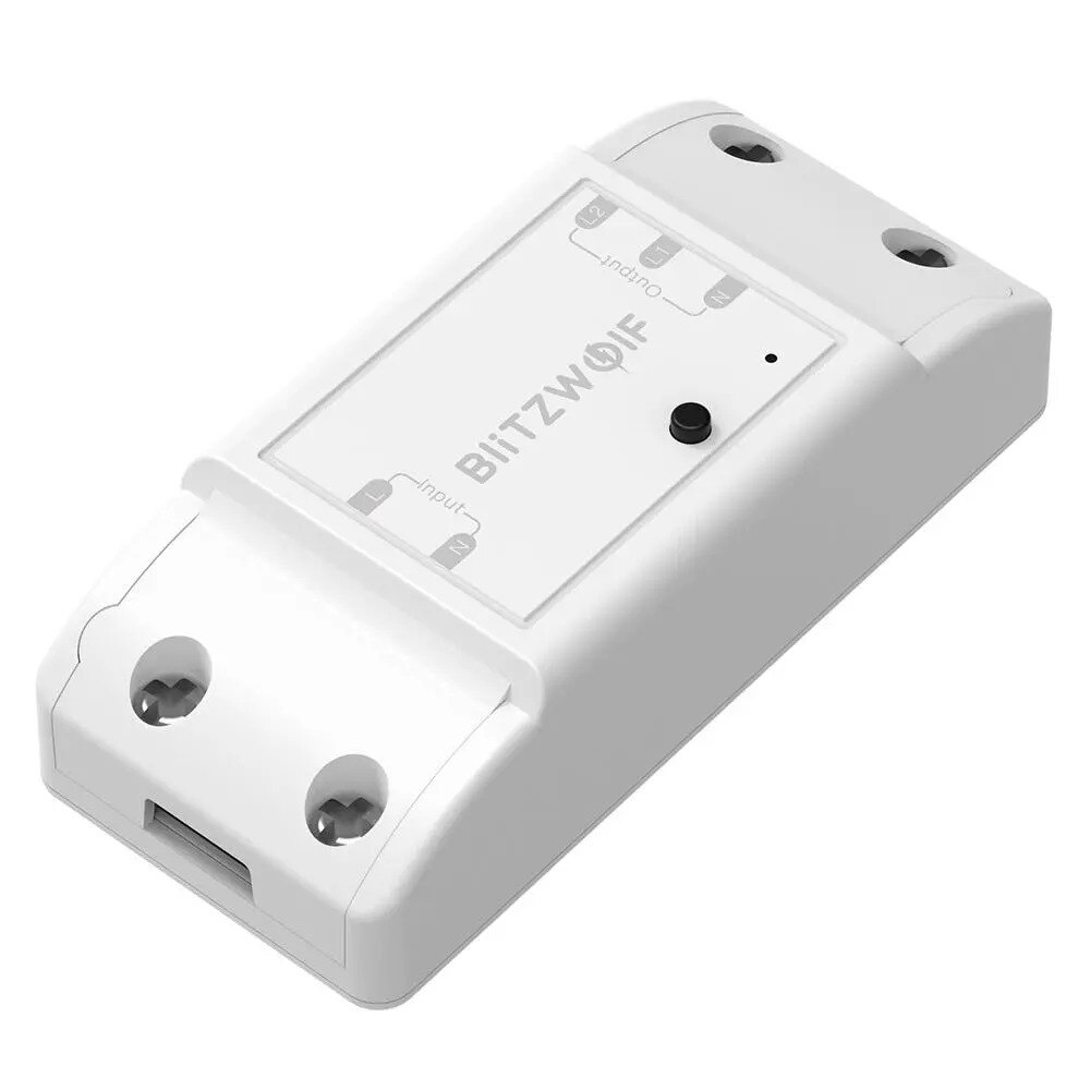 Releu wireless 2 canale, BlitzWolf BW-SS4, Smart, Control aplicatie, 2200W