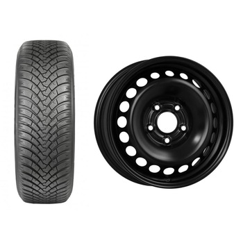 Roata completa VW Golf 8, Seat Leon KL janta otel ALCAR 4755 6x15 + anvelopa Iarna Falken HS01 195/65R15 91T Roata completa VW Golf 8, Seat Leon KL janta otel ALCAR 4755 6x15 + anvelopa Iarna Falken HS01 195/65R15 91T