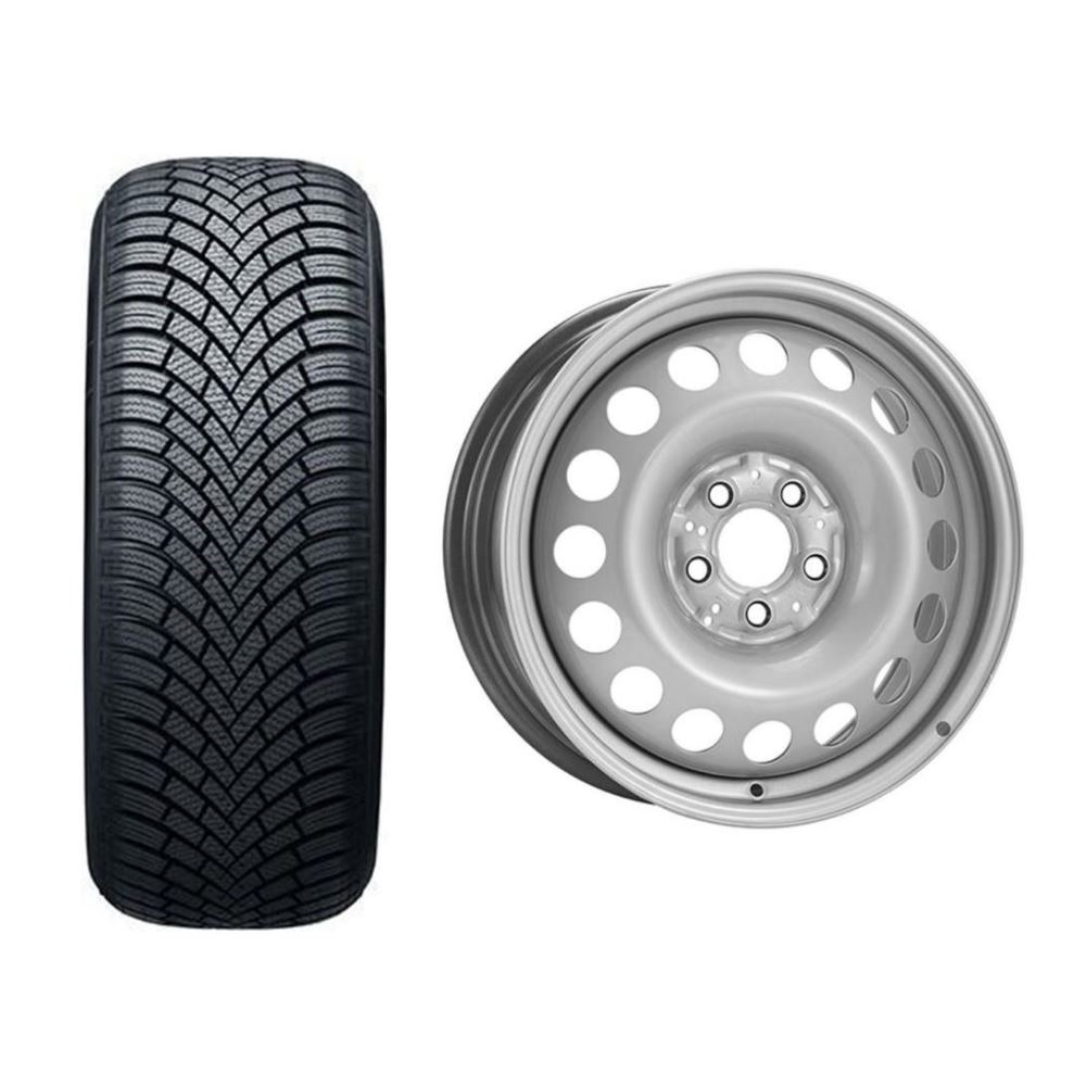 Roata completa VW Caddy, Golf 5, Golf 6 janta otel ALCAR 8385 6x15 + anvelopa Iarna Nexen Winguard SnowG 3 WH21 195/65R15 91T