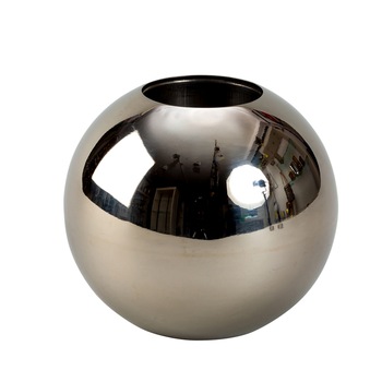 Vaza sfera din otel inoxidabil diametru 15 cm Vaza sfera din otel inoxidabil diametru 15 cm