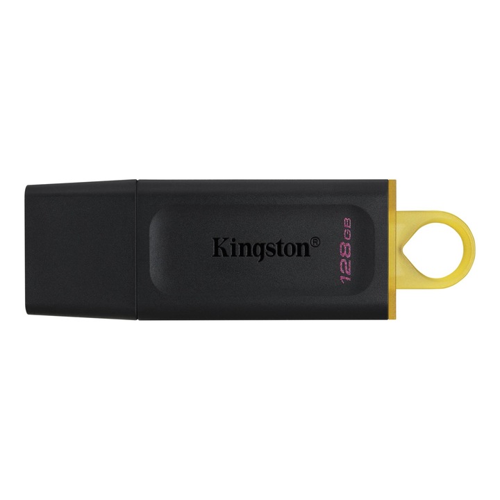 Kingston 128GB USB3.2 DataTraveler Exodia (DTX/128GB) Pendrive, Fekete/Sárga