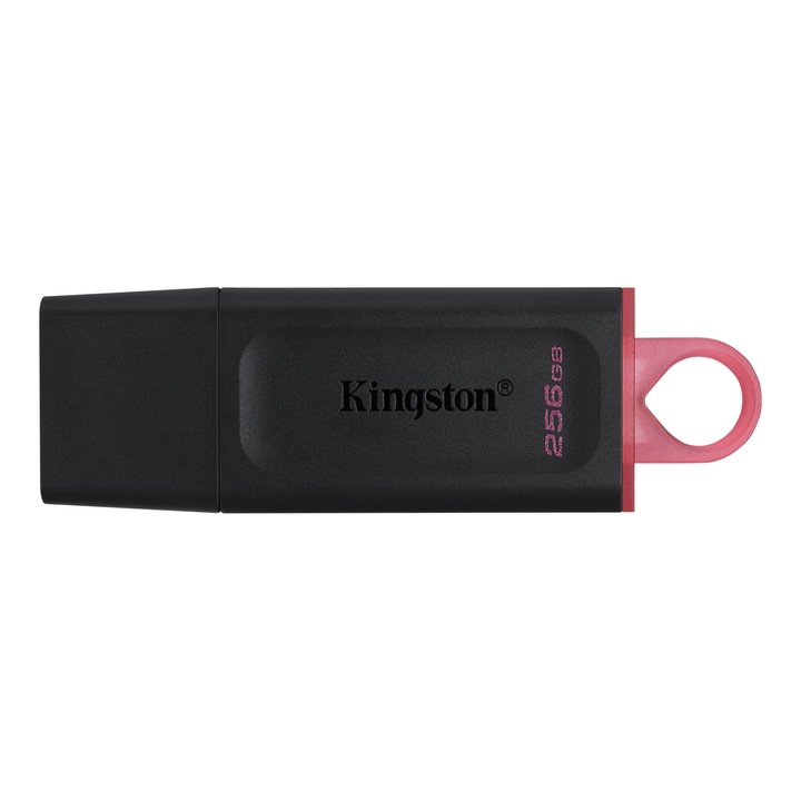 Kingston DataTraveler Exodia Pendrive, 256GB, USB 3.2, Fekete/Pink