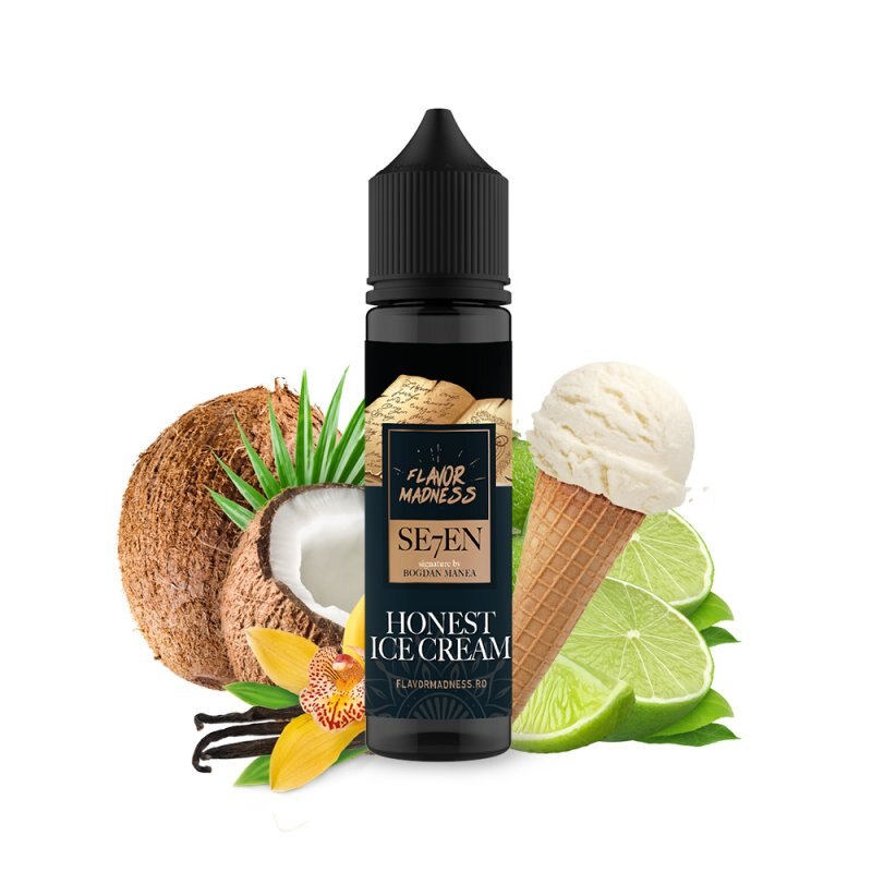 Lichid Tigara Electronica Flavor Madness - Honest Ice Cream ,30ml ,0mg/ml