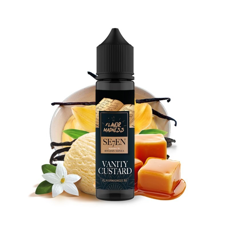 Lichid Tigara Electronica Flavor Madness - Vanity Custard ,30ml ,0mg/ml