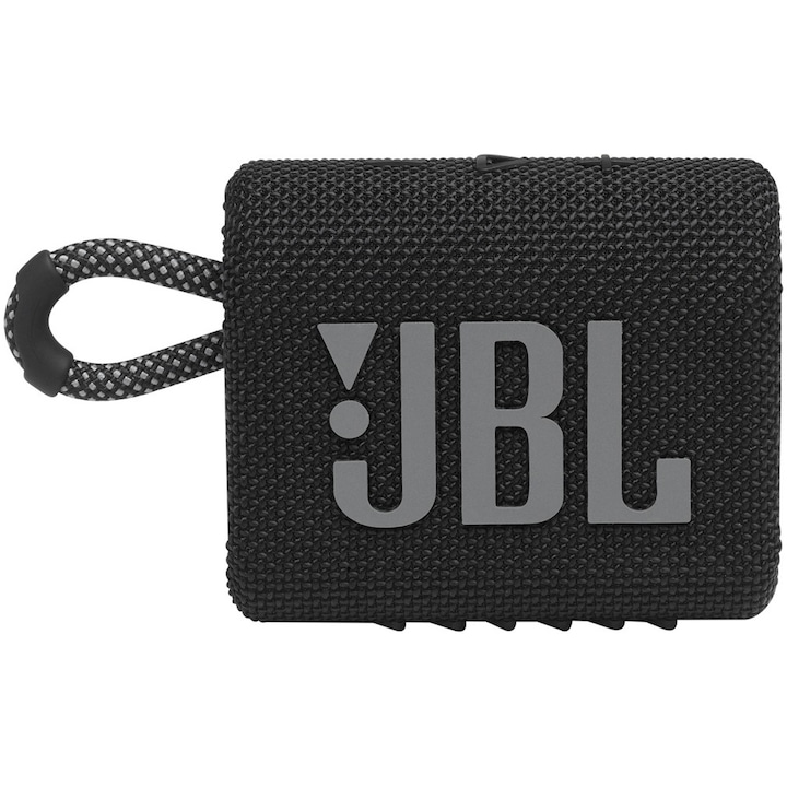 JBL GO3BLK Hordozható hangszóró, Bluetooth, Fekete