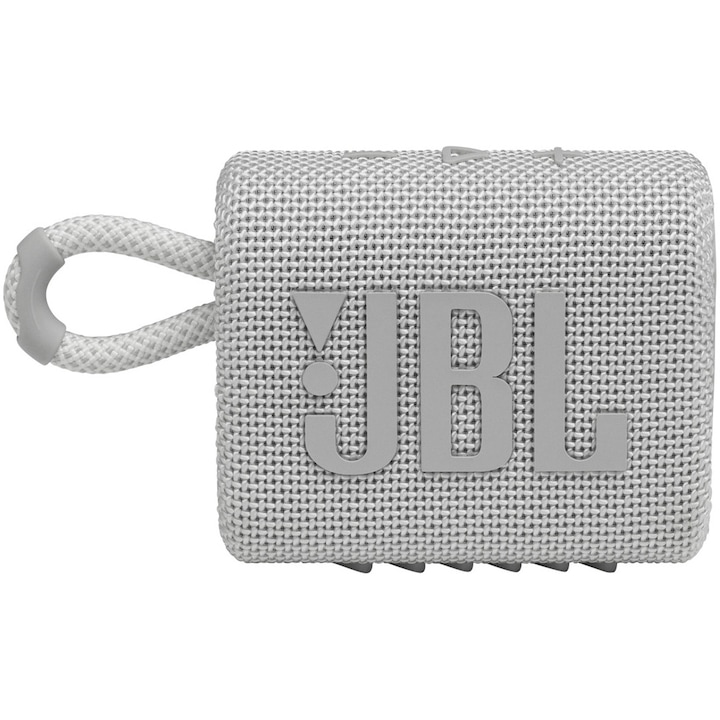 JBL GO3WHT hordozható hangszóró, Bluetooth, Fehér