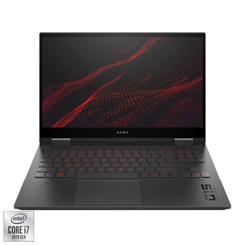 Laptop Gaming OMEN by HP 15-ek0003nq cu procesor Intel® Core™ i7-10750H pana la 5.00 GHz, 15.6 Laptop Gaming OMEN by HP 15-ek0003nq cu procesor Intel® Core™ i7-10750H pana la 5.00 GHz, 15.6