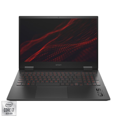Laptop Gaming HP OMEN 15-ek0001nq cu procesor Intel® Core™ i7-10750H pana la 5.00 GHz, 15.6", Full HD, 144Hz, 8GB, 256GB SSD, NVIDIA® GeForce® GTX 1660 Ti 6GB, Free DOS, Black