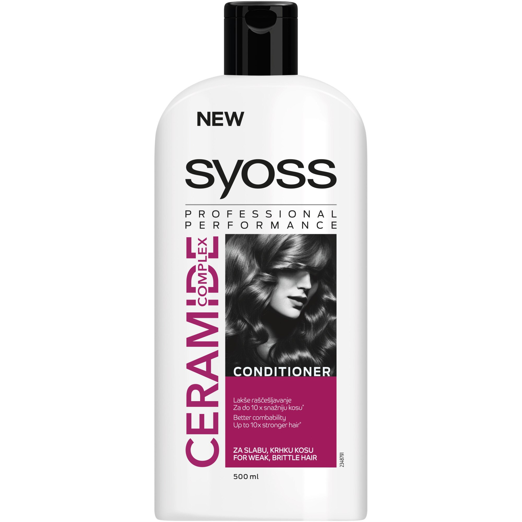 Balsam Syoss Ceramide Complex pentru par cu tendinta de rupere, 500 ml