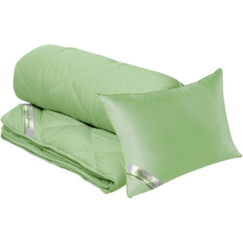 Set perna 50x70 cm si pilota matlasata 300gr/mp 140x200 cm, Green Future, Bamboo Sense Set perna 50x70 cm si pilota matlasata 300gr/mp 140x200 cm, Green Future, Bamboo Sense