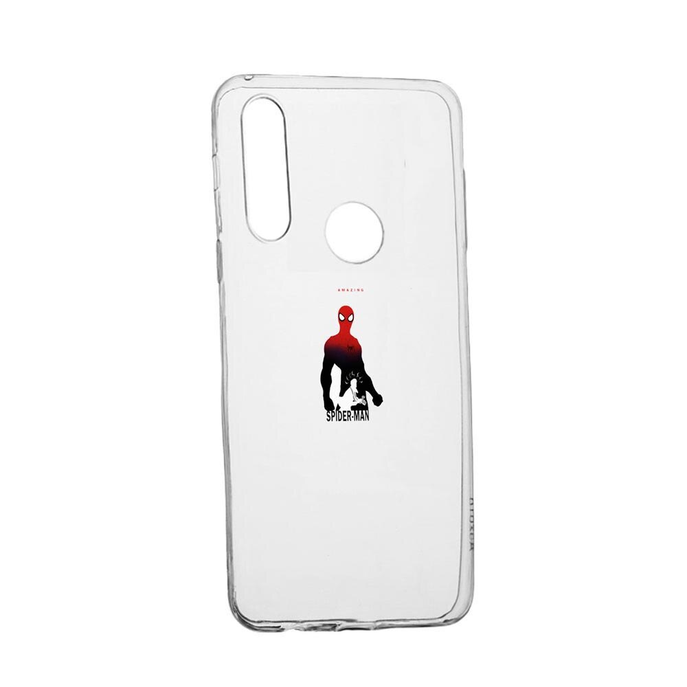 Husa Silicon Marvel, Spider-Man, Compatibila cu Alcatel 3L (2020), rezistenta la uzura, anti-alunecare, 245