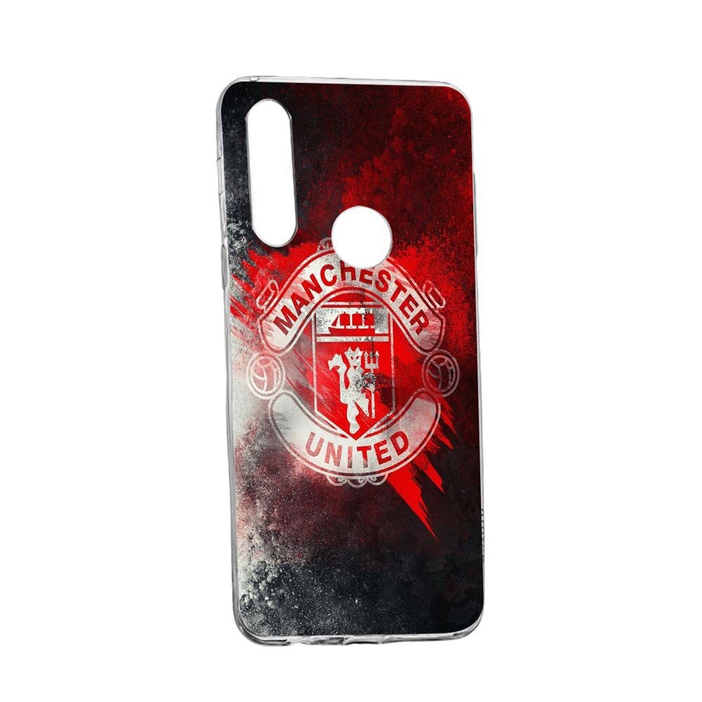 Husa Silicon Football, Manchester United, Compatibila cu Motorola Moto E7 Power, rezistenta la uzura, anti-alunecare, 233