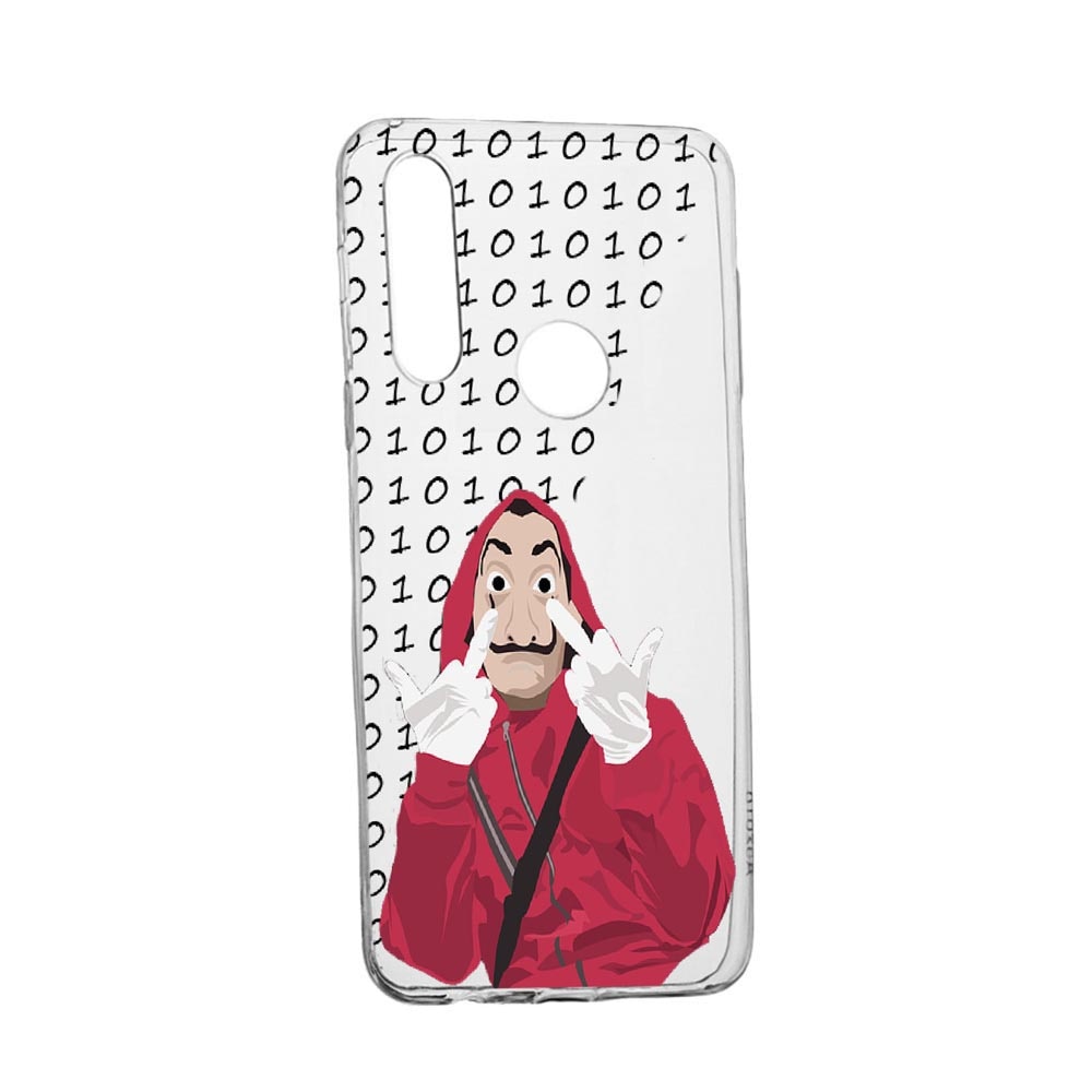 Husa Silicon La Casa de Papel, Compatibila cu Motorola Moto E7 Power, rezistenta la uzura, anti-alunecare, 297