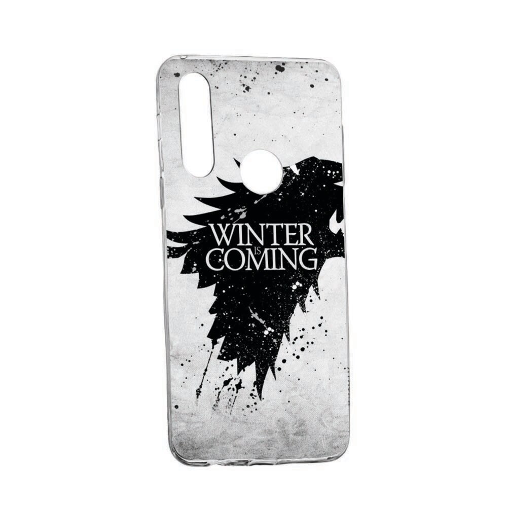 Husa Silicon Compatibila cu Alcatel 3L (2020), GOT Winter is coming, rezistenta la uzura, anti-alunecare, 29