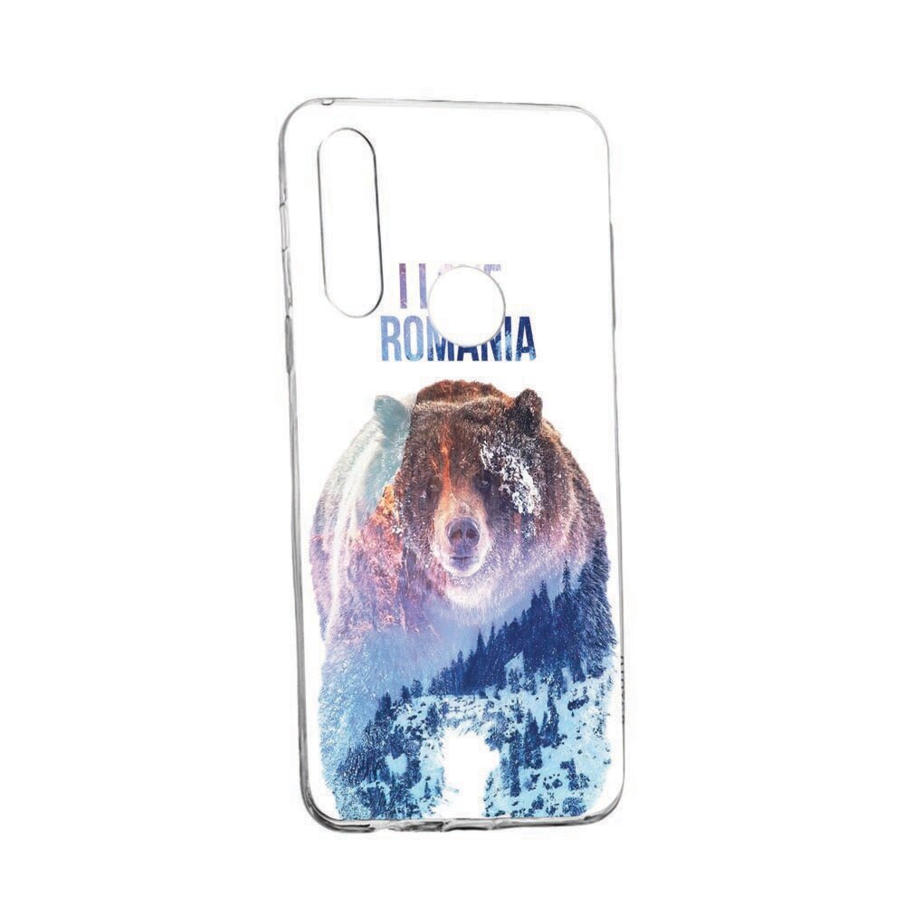 Husa pentru Huawei Y6p, I Love Romania, rezistenta la uzura, anti-alunecare, 35