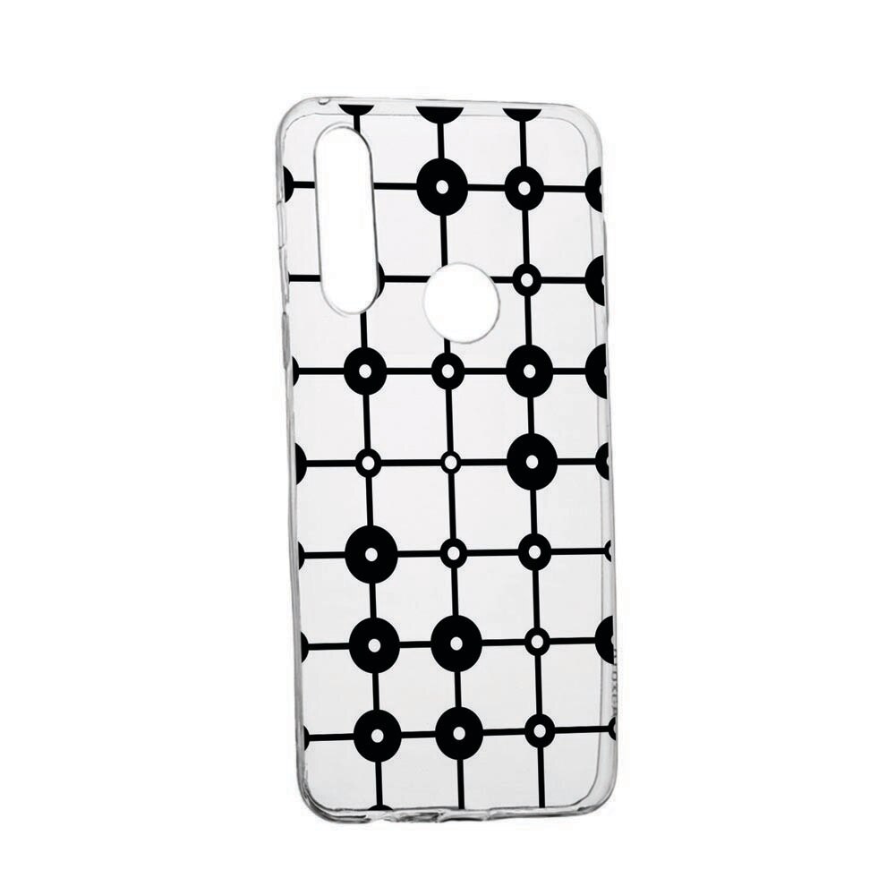 Husa Silicon Compatibila cu Alcatel 1S (2020) / 1V (2020), Circle lines, rezistenta la uzura, anti-alunecare, 124