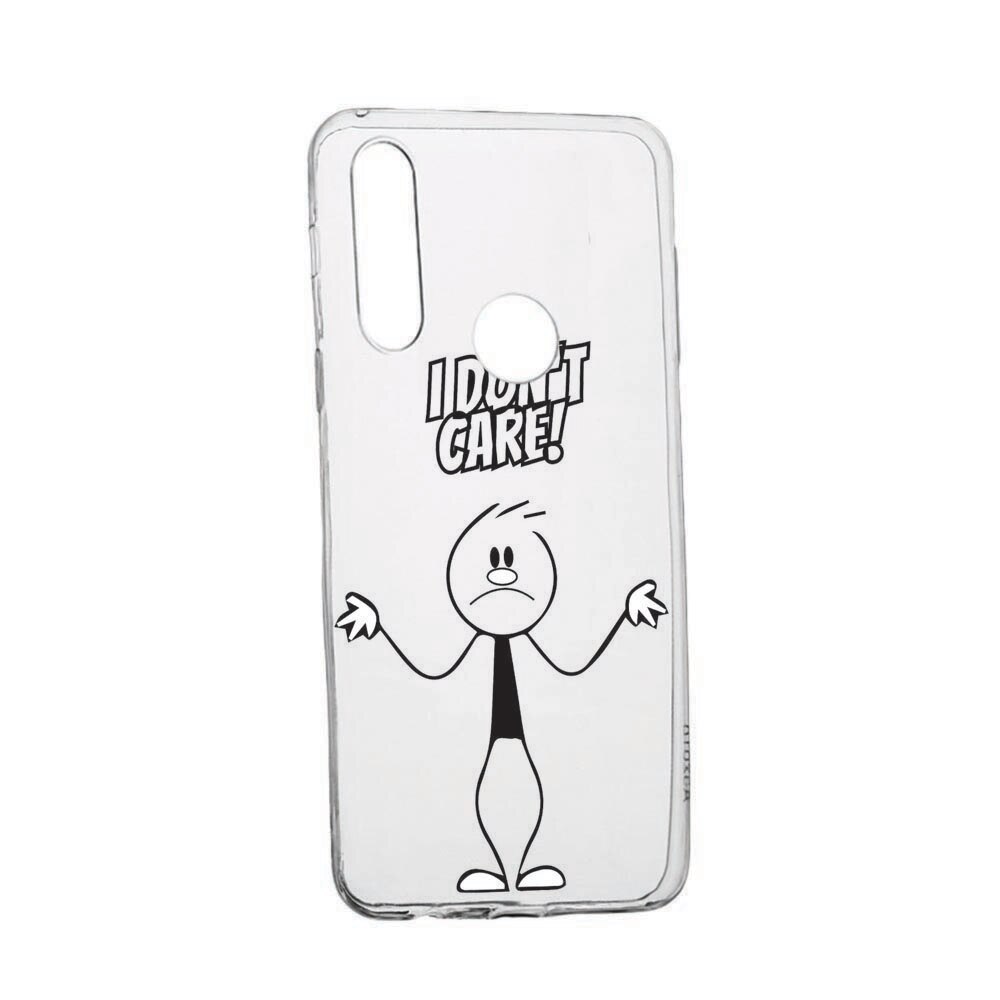 Husa Silicon Compatibila cu Motorola Moto G Pro, rezistenta la uzura, anti-alunecare, I Don`t Care, 162