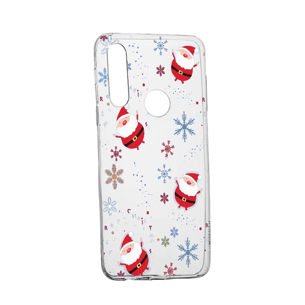 Husa Silicon Xmas, Craciun, Compatibila cu Alcatel 3L (2020), rezistenta la uzura, anti-alunecare, 308