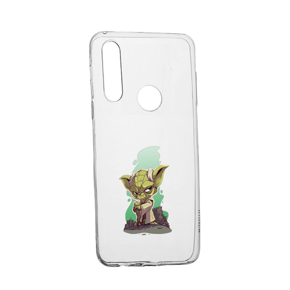 Husa Silicon Star Wars Yoda, Compatibila cu Alcatel 3L (2020), rezistenta la uzura, anti-alunecare, 403