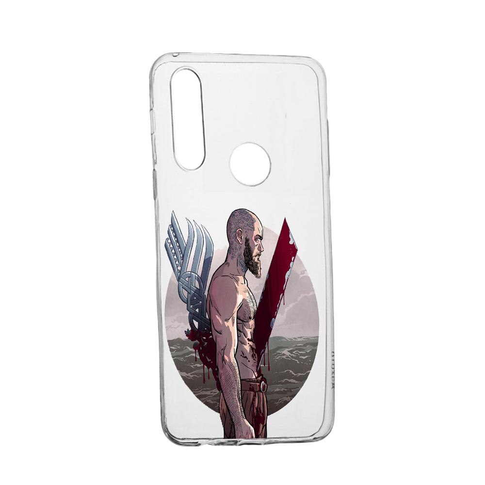 Husa Vikingii Ragnar Lothbrok Movie, pentru Huawei Y6p, rezistenta la uzura, anti-alunecare, din silicon Premium, 455