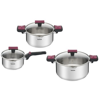 Set oale Tefal Cook & Clip 6 piese, 1.5l / 2.9l / 5l Set oale Tefal Cook & Clip 6 piese, 1.5l / 2.9l / 5l