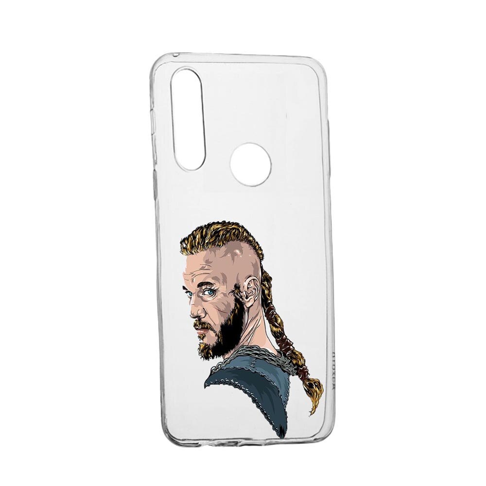 Husa Silicon Vikingii Ragnar Lothbrok Movie, Compatibila cu Alcatel 3L (2020), rezistenta la uzura, anti-alunecare, 450