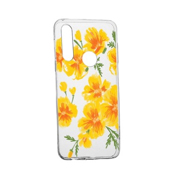 Husa Flori, culorile de pastel, pentru Huawei Y6p, rezistenta la uzura, anti-alunecare, din silicon Premium, 502 Husa Flori, culorile de pastel, pentru Huawei Y6p, rezistenta la uzura, anti-alunecare, din silicon Premium, 502