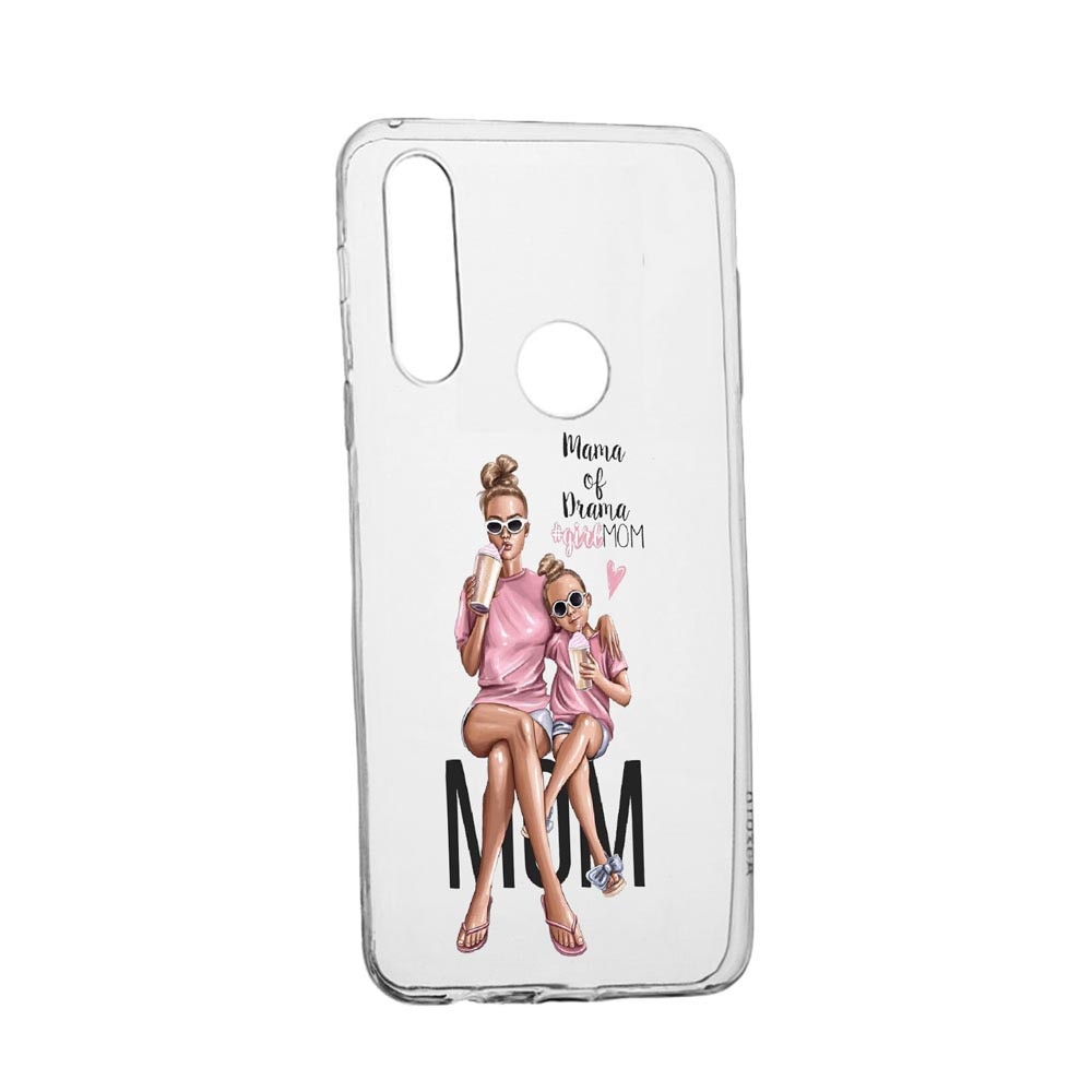 Husa Silicon Girl - Mom, Compatibila cu Motorola Moto G Pro, rezistenta la uzura, anti-alunecare, 558