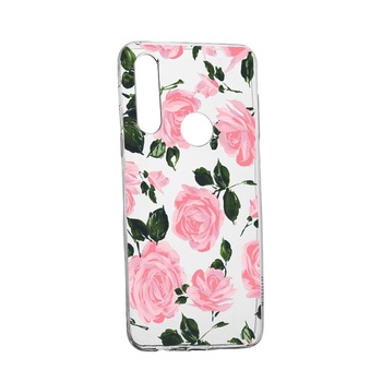 Husa Trandafiri, culorile de pastel, pentru Huawei Y6p, rezistenta la uzura, anti-alunecare, din silicon Premium, 514 Husa Trandafiri, culorile de pastel, pentru Huawei Y6p, rezistenta la uzura, anti-alunecare, din silicon Premium, 514