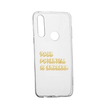 Husa cu mesaj Endless, pentru Huawei Y6p, rezistenta la uzura, anti-alunecare, din silicon Premium, 484 Husa cu mesaj Endless, pentru Huawei Y6p, rezistenta la uzura, anti-alunecare, din silicon Premium, 484