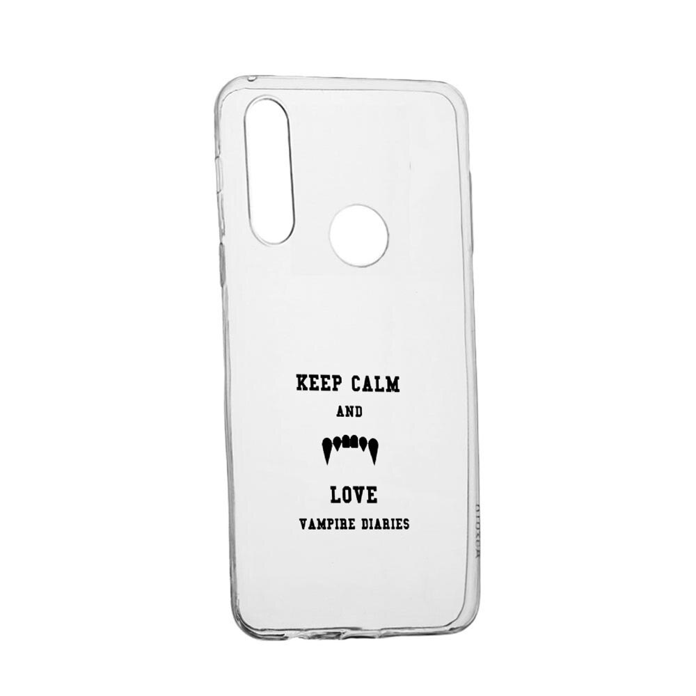 Husa Silicon Jurnalele Vampirilor - Keep Calm, Movie, Compatibila cu Motorola Moto G Pro, rezistenta la uzura, anti-alunecare, 581