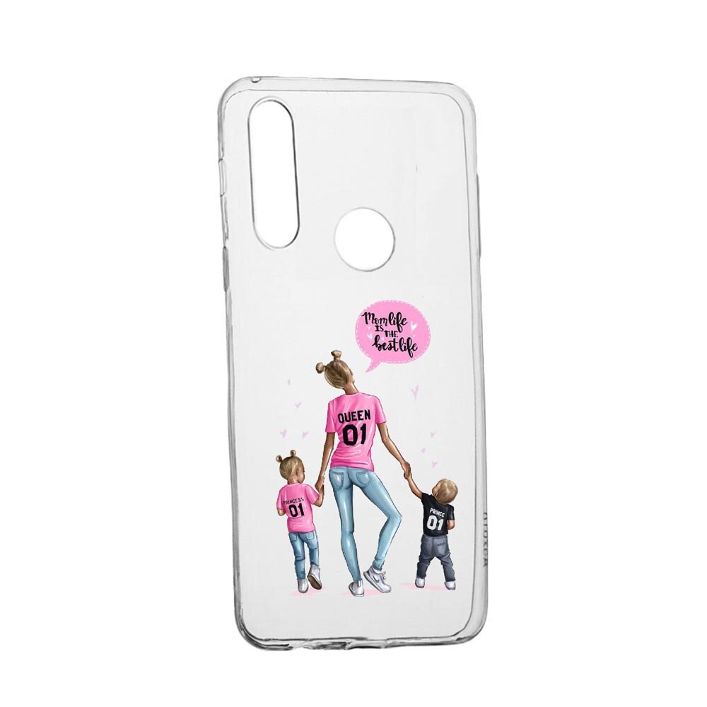 Husa Mom Life, pentru Huawei Y6p, rezistenta la uzura, anti-alunecare, din silicon Premium, 557