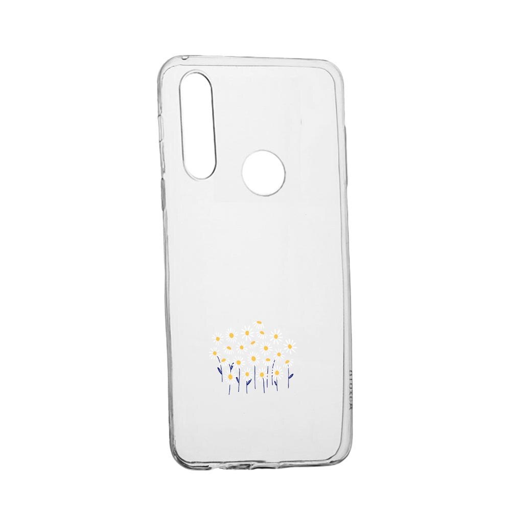 Husa Silicon Little Flowers, Compatibila cu Alcatel 1S (2020) / 1V (2020), rezistenta la uzura, anti-alunecare, 642