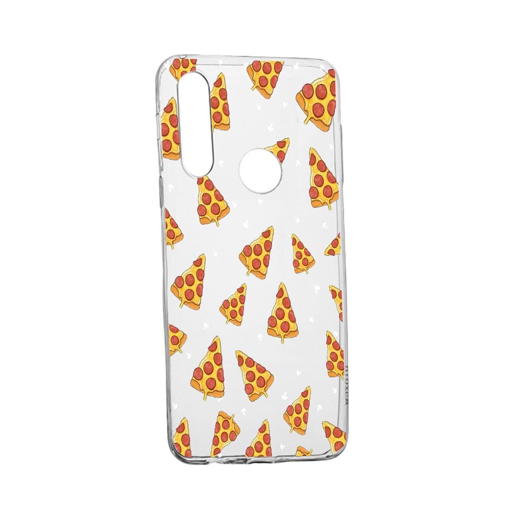 Husa Silicon Pizza, Compatibila cu Alcatel 1S (2020) / 1V (2020), rezistenta la uzura, anti-alunecare, 665